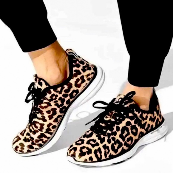 APL Athletics Leopard Calf-hair Sneakers Size: 5.5. Excellent condition - Picture 2 of 10